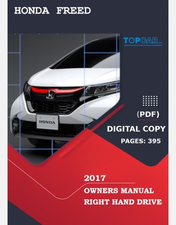 honda freed 2017 owners manual in english